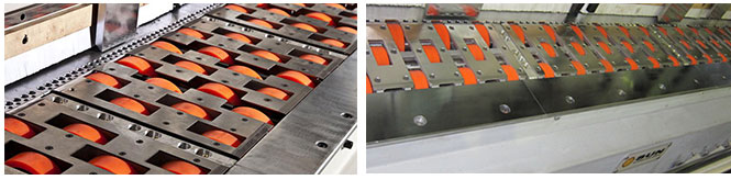 Computer-controlled water-based printing slotting die-cutting-gluing box linkage line