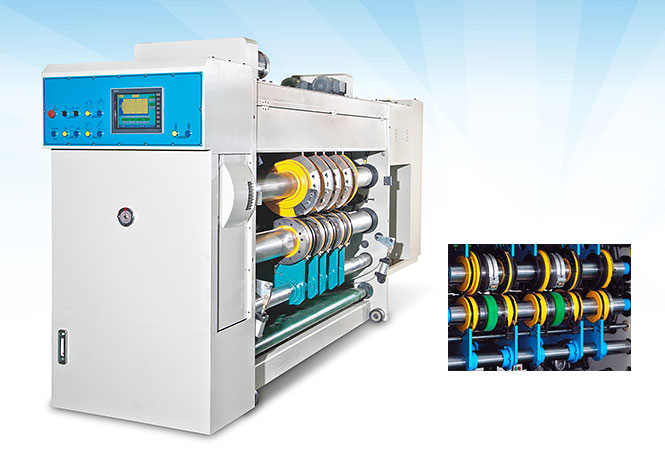 Computer-controlled water-based printing slotting die-cutting-gluing box linkage line